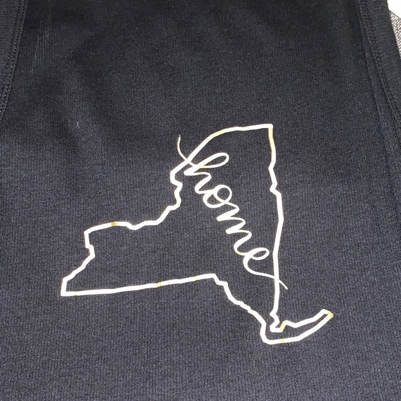 Handmade Designs on a new day brand Black Tank Top with Gold New York Design - Picture 5 of 10